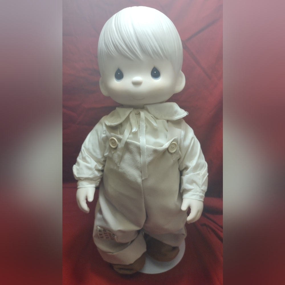 Vintage ( 1981 ) Precious Moments "Mikey" Collectable Doll with Stand